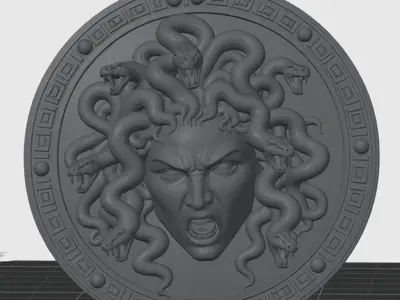 Round Shield Gorgon