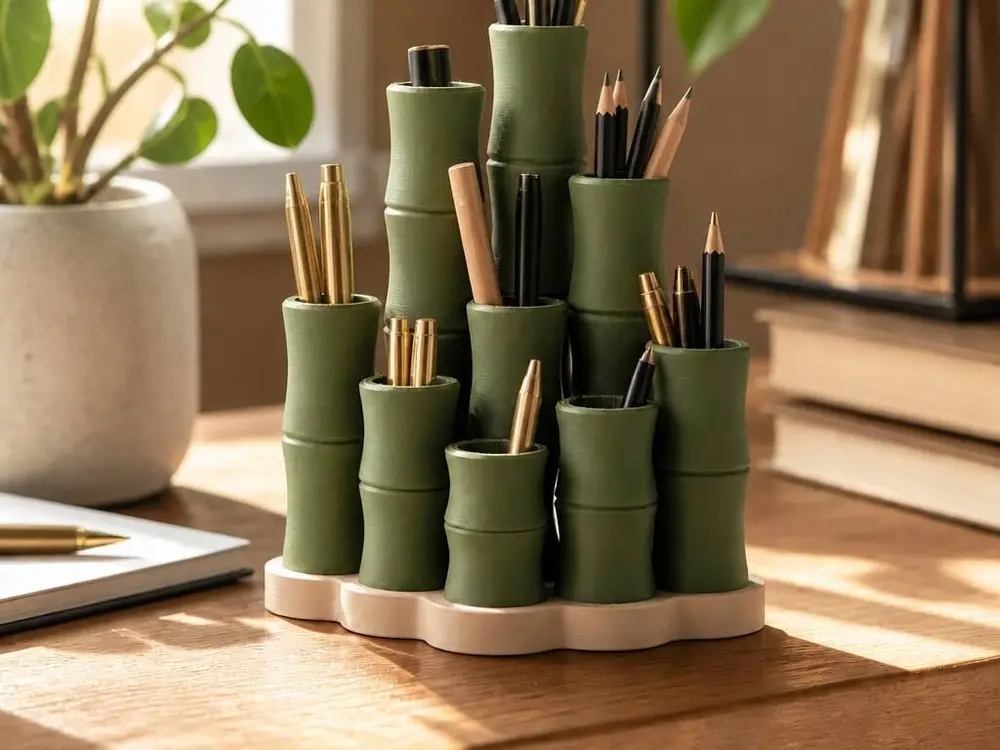 Bamboo Organizer - Modern Decorative Storage Solution