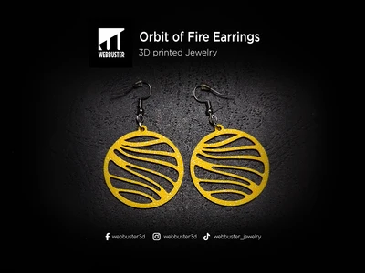 Orbit of Fire Earring