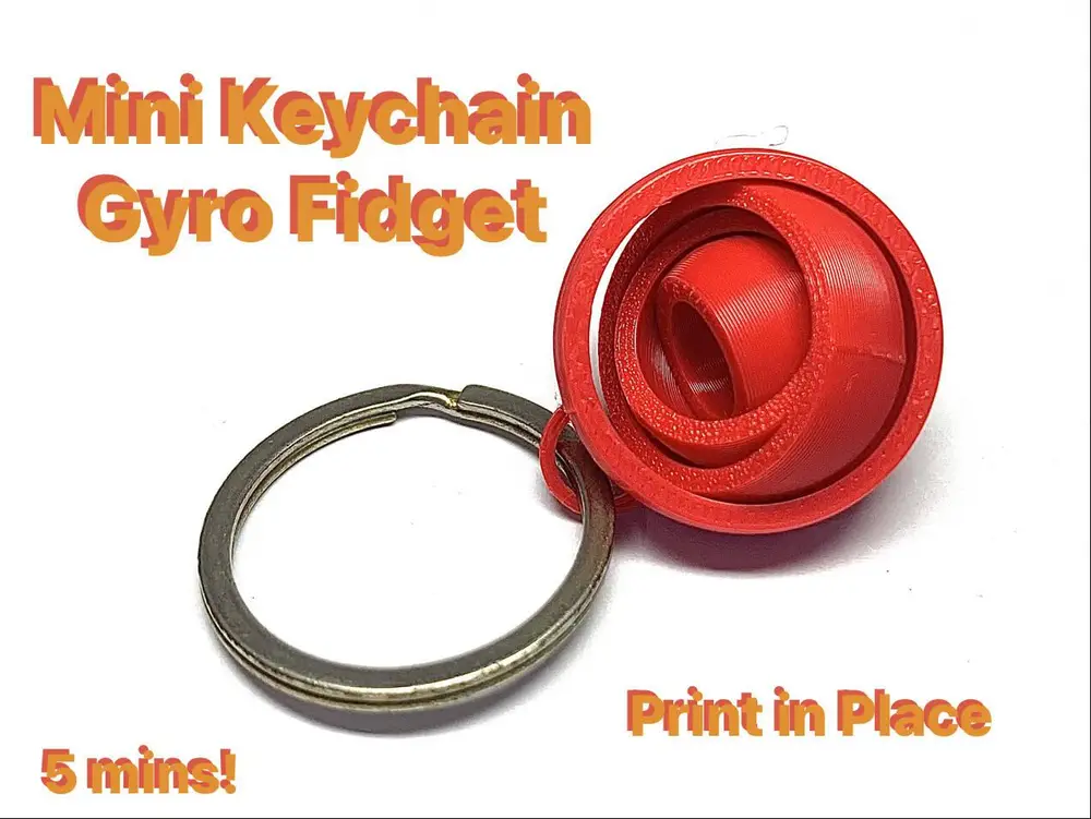 Mini keychain Gyro fidget