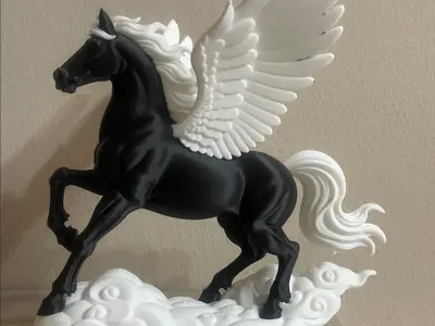 cavallo alato a led