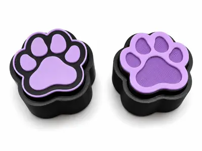 2 Styles Paw Print Clicker Commercial Rights