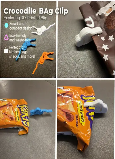 Crocodile Bag Clip: durable and reusable