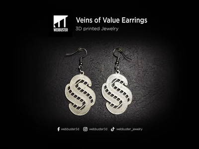 Veins of Value Errings
