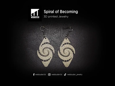Spiral of Becoming Earrings