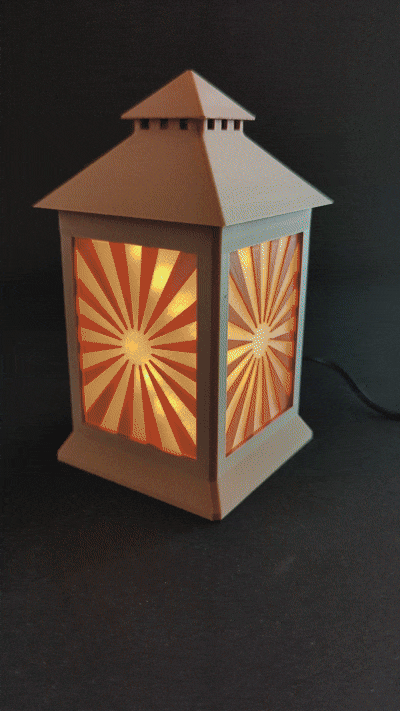 Mini Laterne mit RGB-LED und Fernbedienung