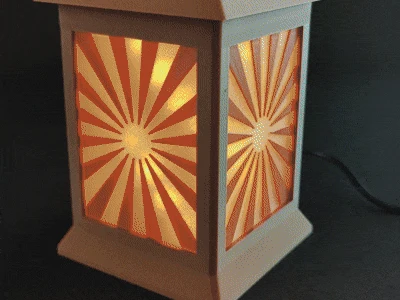 Mini Laterne mit RGB-LED und Fernbedienung
