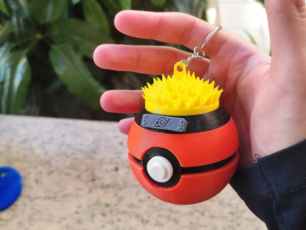Naruto Pokeball Style - Keychain