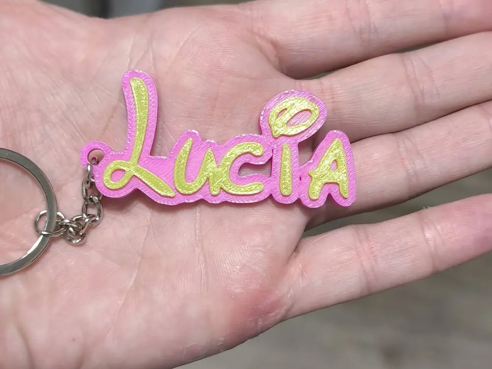 Llavero de Lucia al estilo Disney