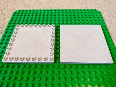 Footing, floor and roof for Brick Walls (1x8) - fully Lego Duplo-compatible