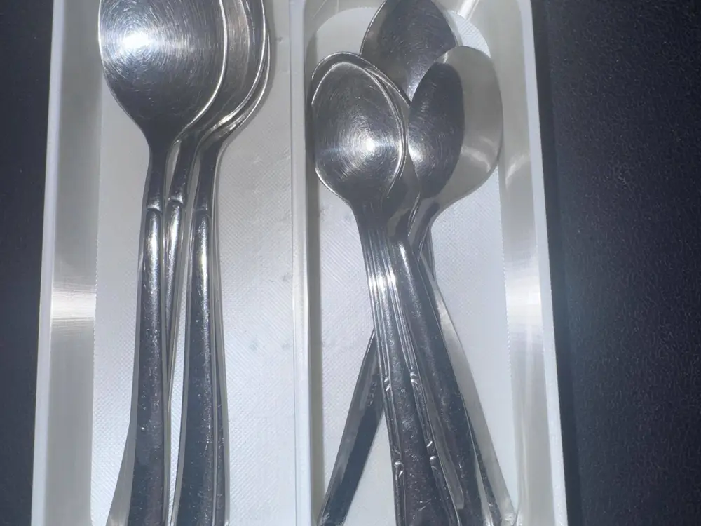Ergonomic Coffee Spoon Drawer Organizer - Double Tray
