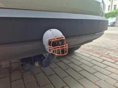 Football Helmet Hitch Ball cover