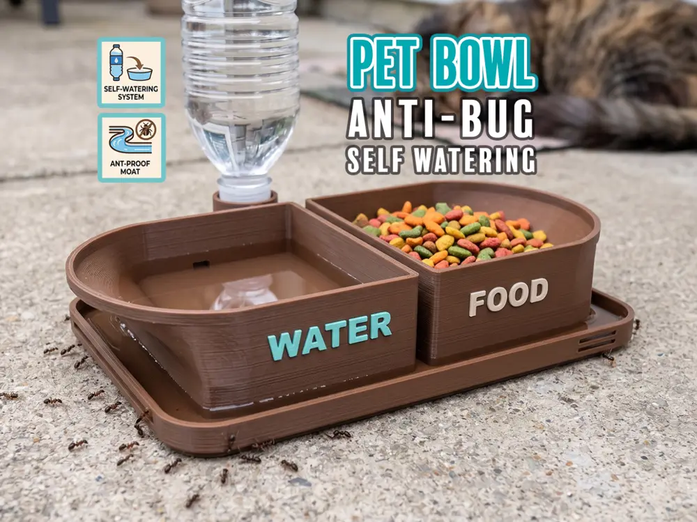 Self Watering Anti-bug Pet Bowl