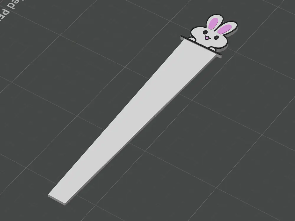 Cute Bunny Bookmark for Kids & Book Lovers