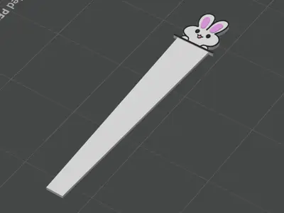 Cute Bunny Bookmark for Kids & Book Lovers