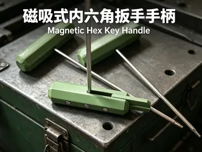 磁吸式内六角扳手手柄