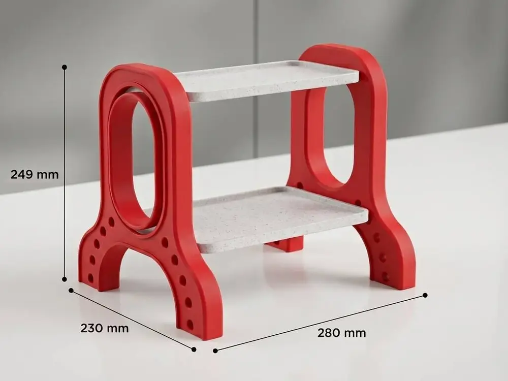 Modular 2-Tier Desktop Organizer
