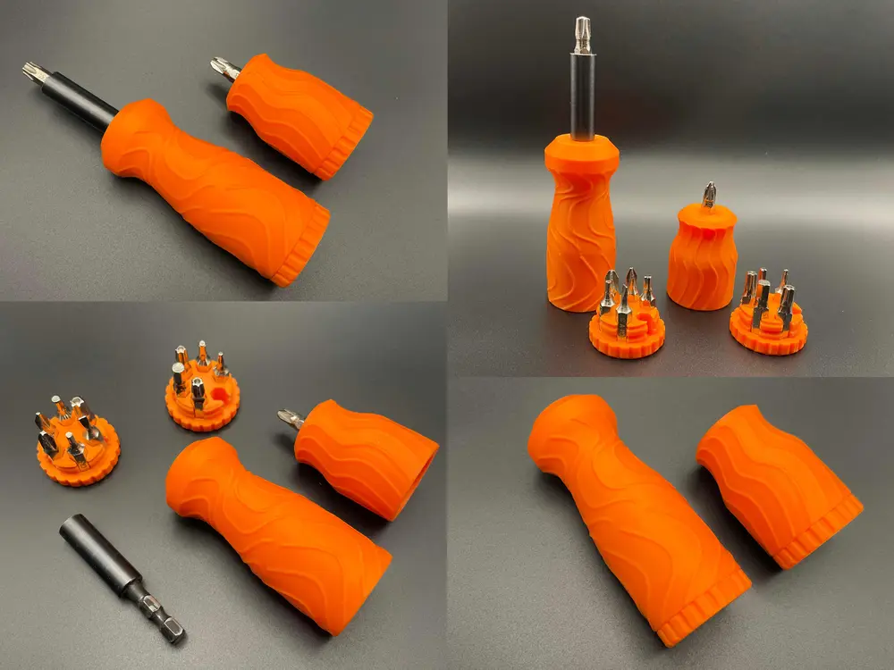 Screwdriver- With internal bit organizer