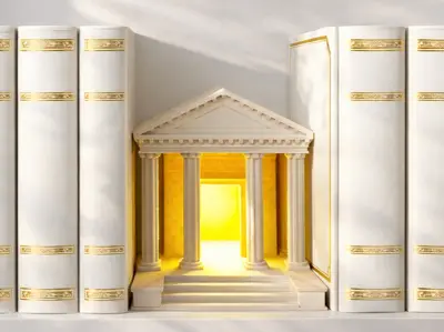 Ancient Roman Temple Book Nook