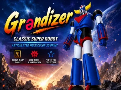 Grɘndizer is a fully articulated 1970 classic super robot