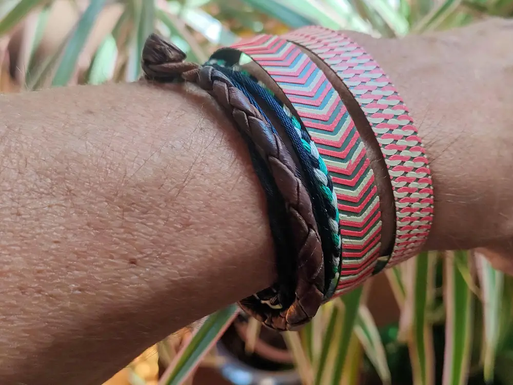 Ethnic pattern bracelets in 3 styles