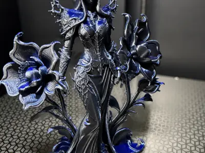 LadyElf – Dark Floral Elf Gothic Statue