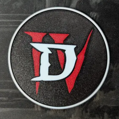 Diablo 4 Logo Coaster