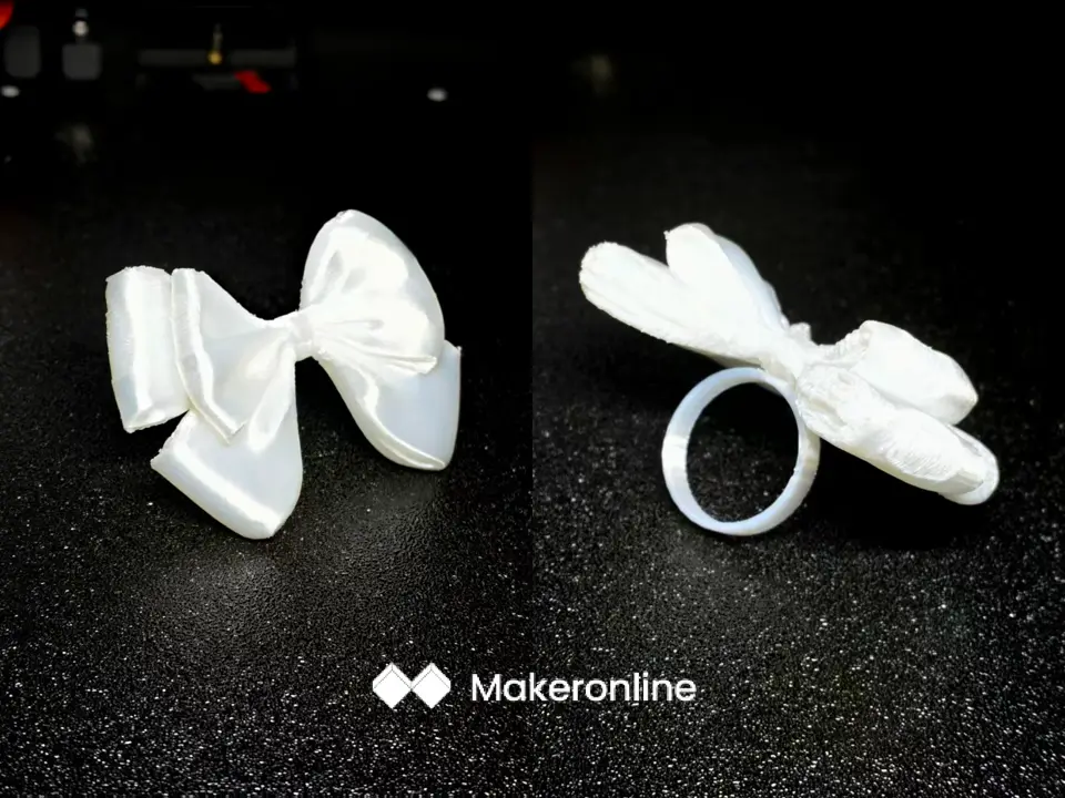 Pearl Silk Bow Ring 珍珠丝绸蝴蝶结戒指