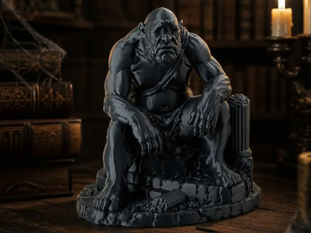 Cyclops Guardian Statue - Fantasy Figurine