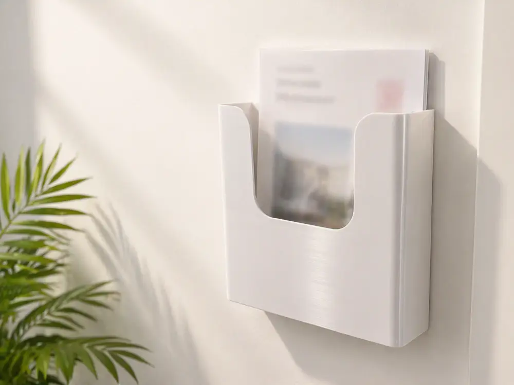 A4 Wall-Mounted Document & Paper Holder (screw or use adhesive)