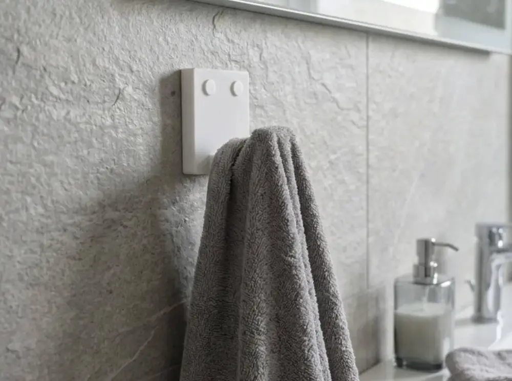 Minimalist Wall Hook with Screw Covers