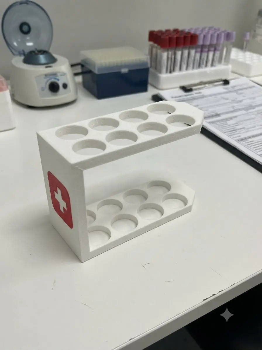 16.5 mm Test Tube Rack – 8 Tube Laboratory Holder 🧪