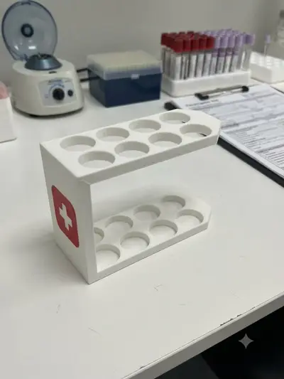 16.5 mm Test Tube Rack – 8 Tube Laboratory Holder 🧪