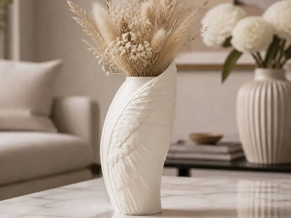 Angel Wings Vase - Elegant Decorative Piece