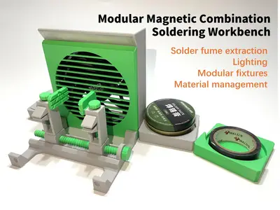 Modular Magnetic Combination  Soldering Workbench 模块化磁吸组合 焊锡工作台