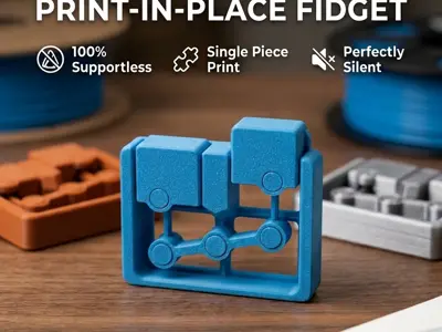 Silent Fidget Clicker / Flip-Flop Mechanical Toy