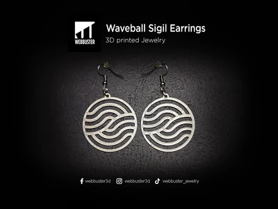 Waveball Sigil Earrings
