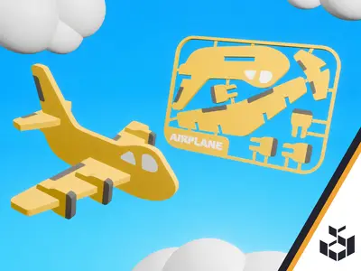 Cute Plane Kit Card | Multicolor
