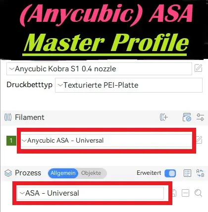 ASA - Master Profile (Anycubic)