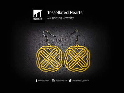 Tessellated Hearts Earrings