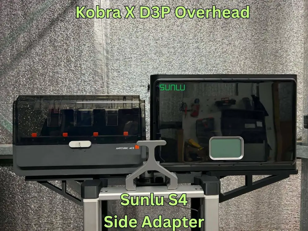 Sunlu S4 side shelf for D3P Kobra X overhead mount