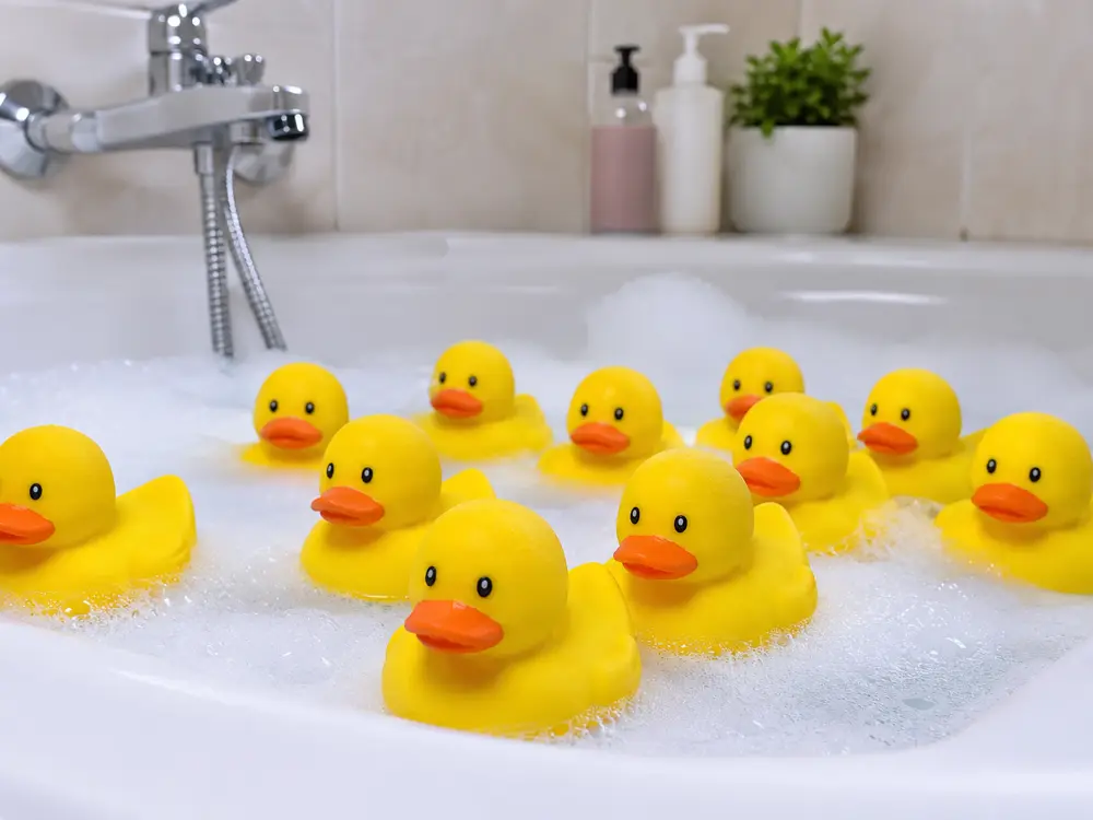 Bathroom toy rubber ducky