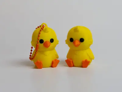 Cute Chick Keychain
