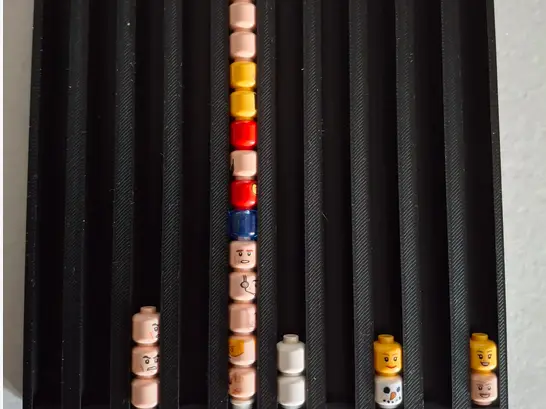 rack têtes LEGO