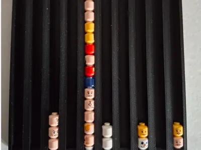 rack têtes LEGO
