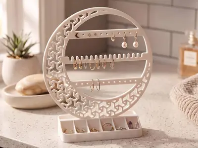 Crescent Moon Jewelry Organizer