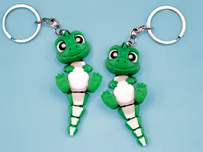 Cute articulated dinosaur(keychain)