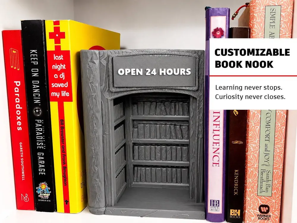Customizable Book Nook - Library Diorama