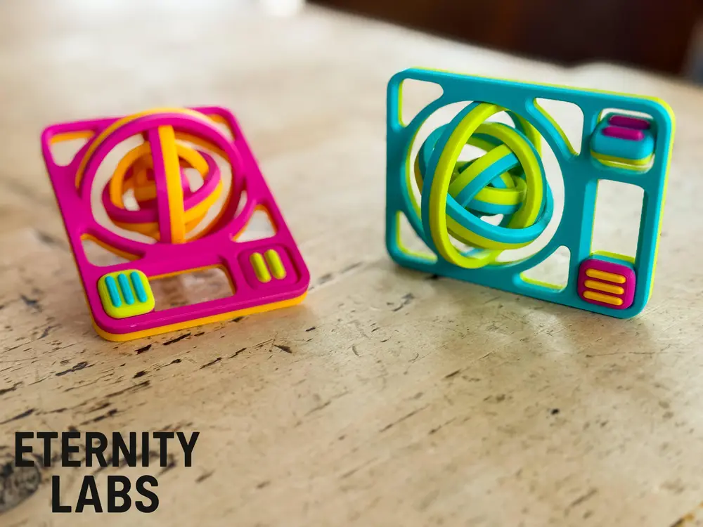 Orbit Fidget Card - Circular Gyro Spin Fidget Card