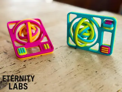 Orbit Fidget Card - Circular Gyro Spin Fidget Card